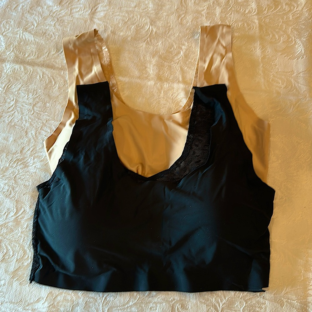 Two Wireless Bralettes NWOT